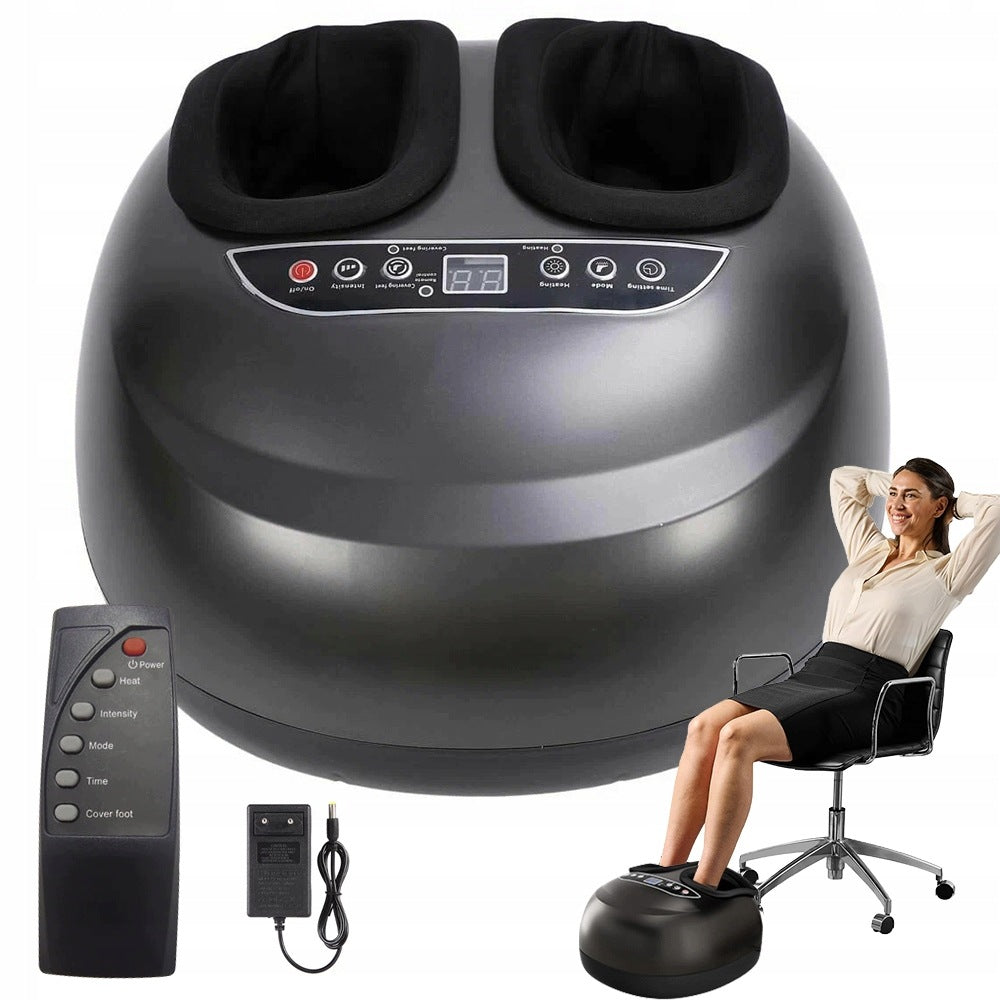 FOOT MASSAGER WITH HEATING 6 MODES 3 INTENSITY LEVELS REMOTE CONTROL