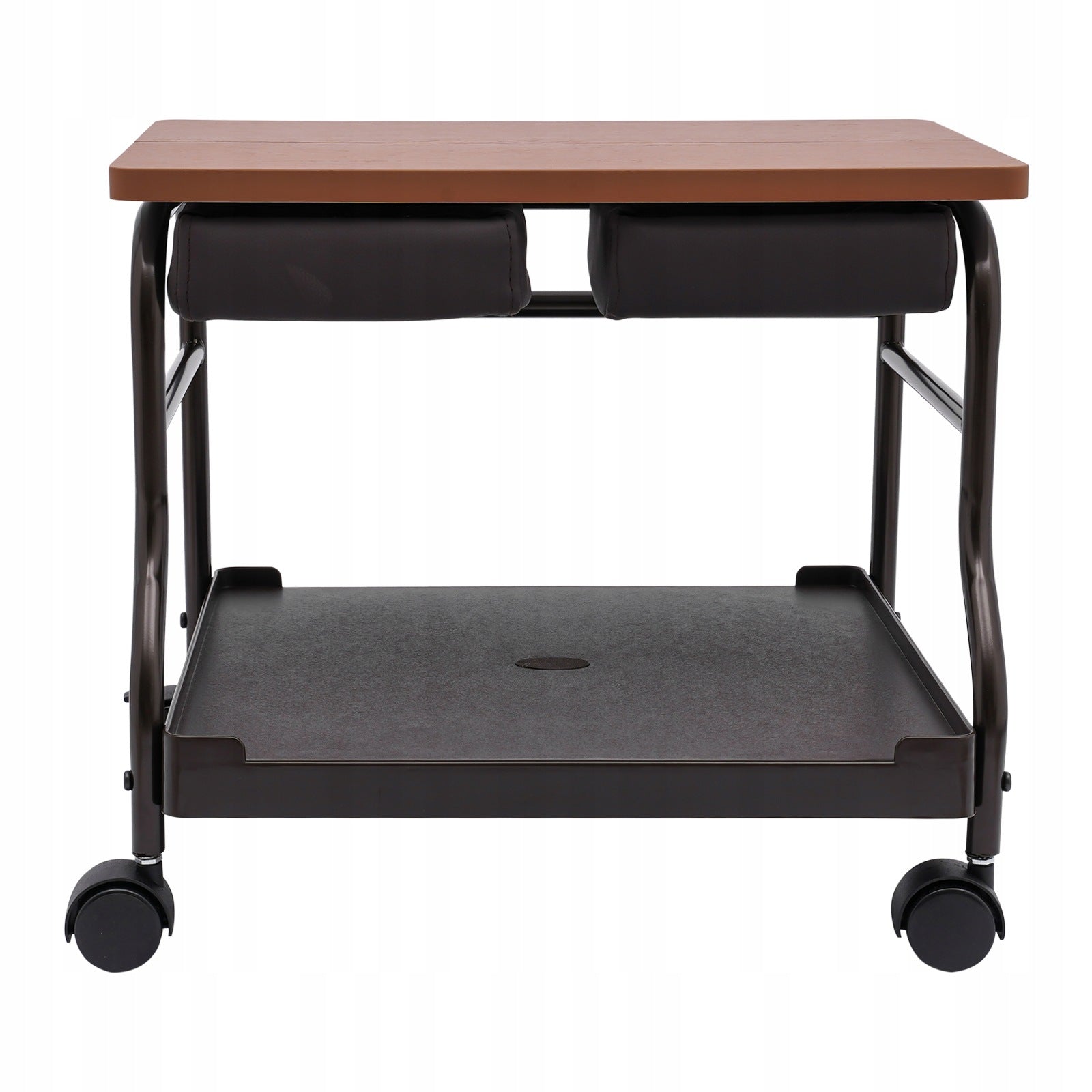 FOOT SPA TROLLEY COFFEE WOODEN PLATE 47CM SALON PEDICURE CART 18KG Packaging status original