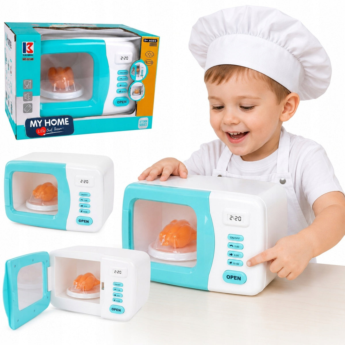 FOR GIFT Toy Microwave with Light and Sound