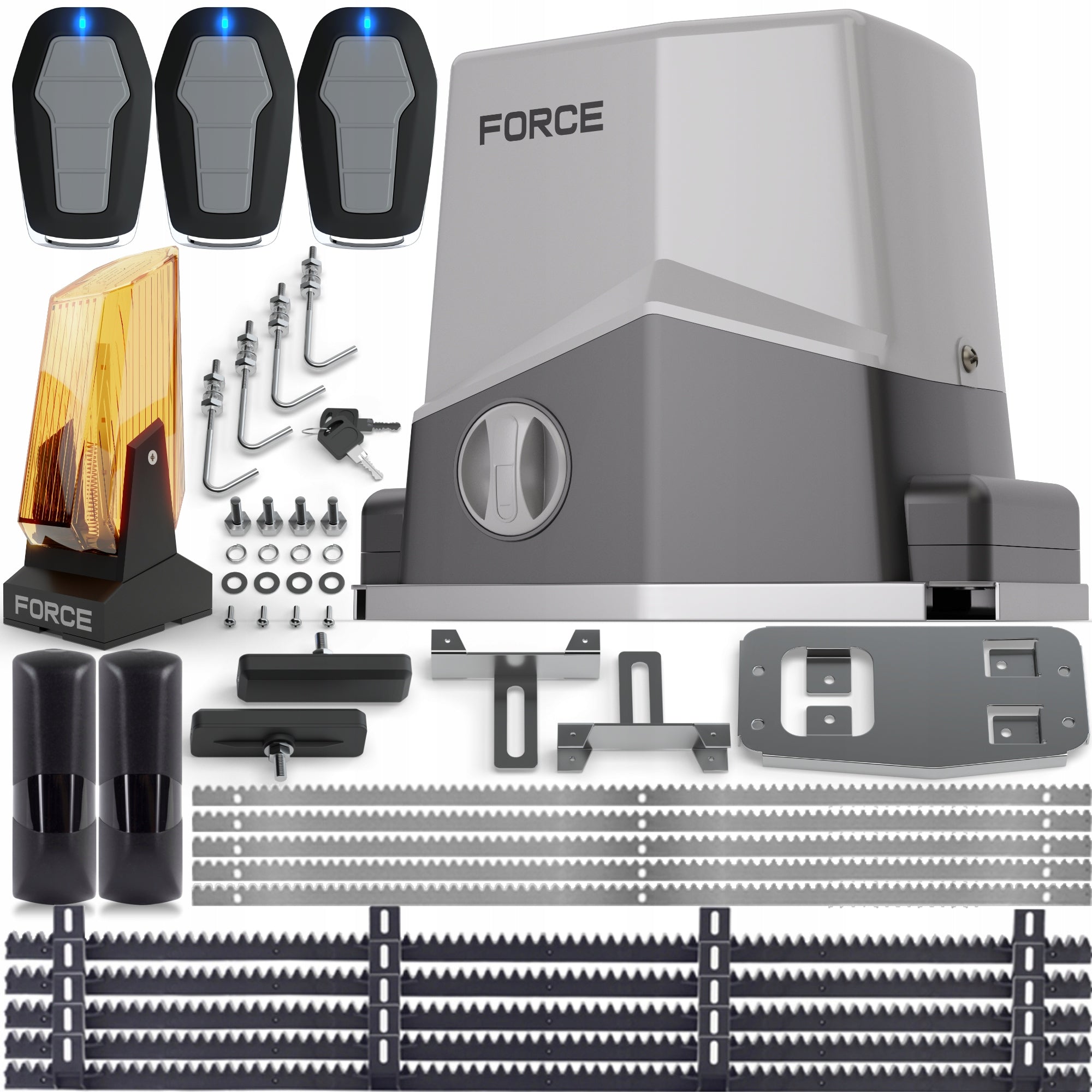 FORCE TITANIUM SL600 DRIVE FOR SLIDING GATES UP TO 600kg, LED LAMP,