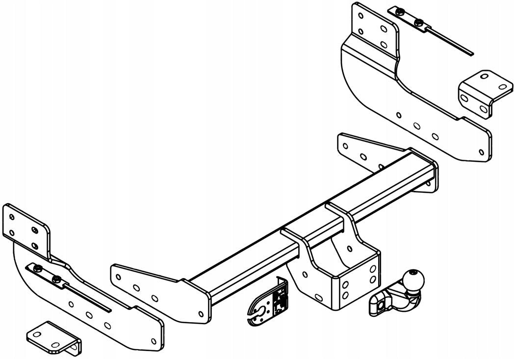 FORD Transit VAN mk6 towbar with front rear drive 4x4 from 2013--> Manufacturer's catalog number ee54