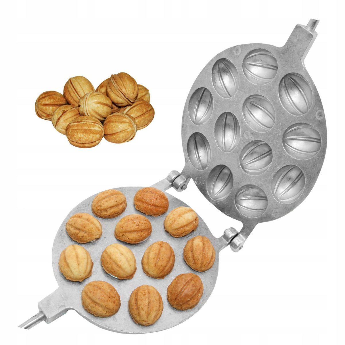 FORM TOASTER FOR BAKING PEANUT COOKIES PEANUT PAN LARGE #70 Manufacturer code 070-977o