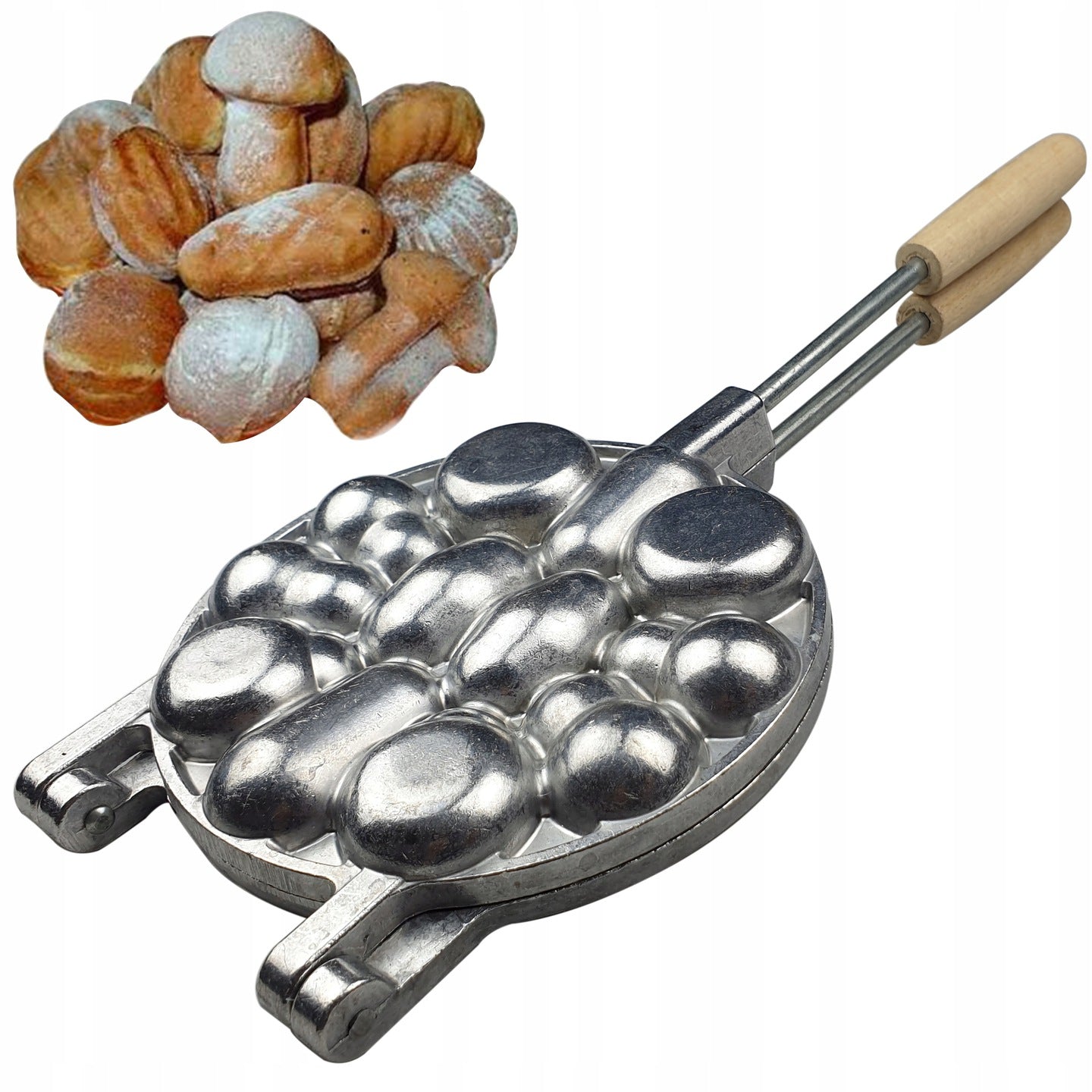 FORM WAFFLE MAKER FOR BAKING COOKIES OF VARIOUS SHAPES MIX of peanuts #73 Power rating 99 W