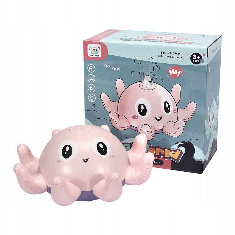 FOUNTAIN BATH TOY SQUIRTING OCTOPUS Color pink
