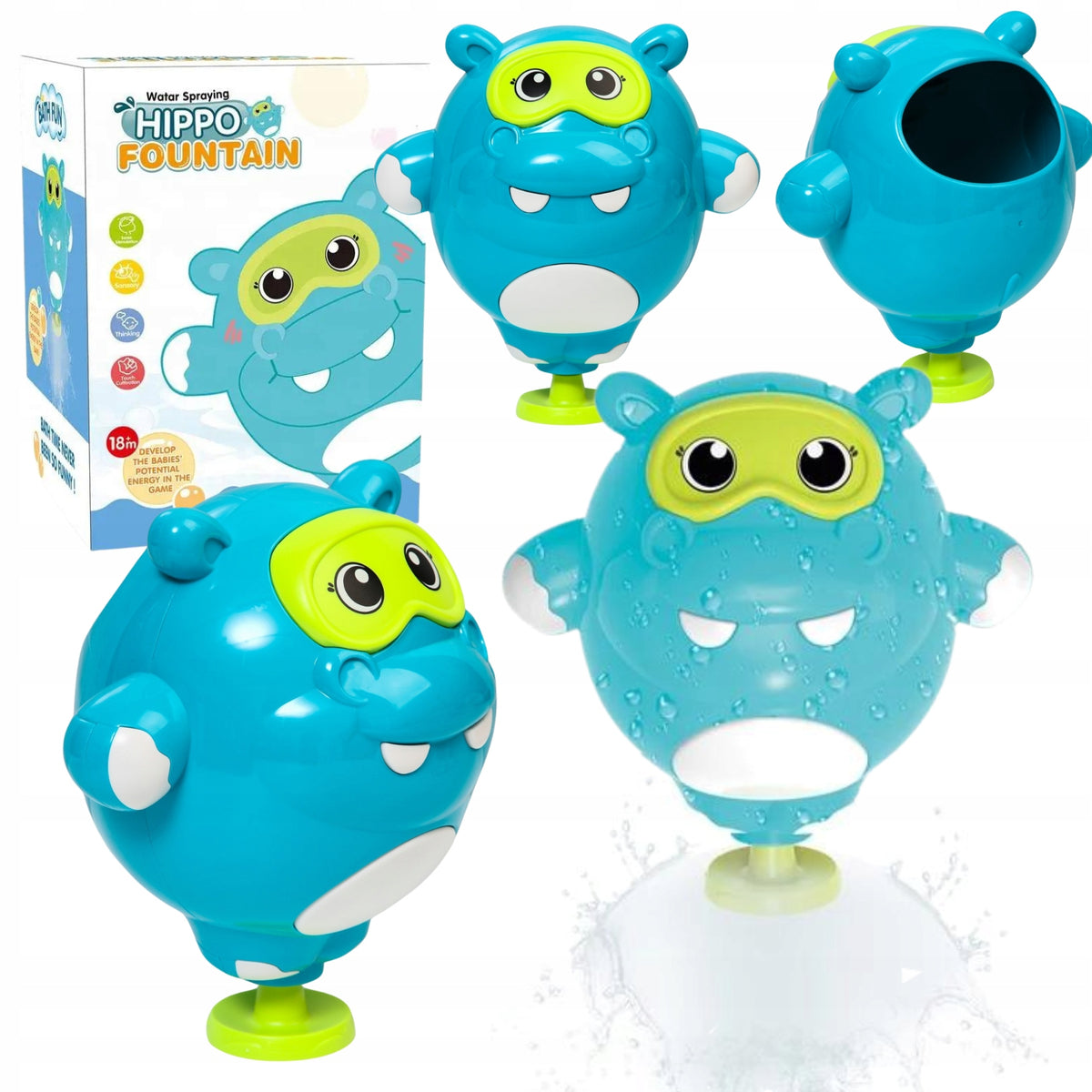 FOUNTAIN HIPPO BATH WATER TOY FOR BABY WATER BATHTUB Manufacturer code 6920178129447