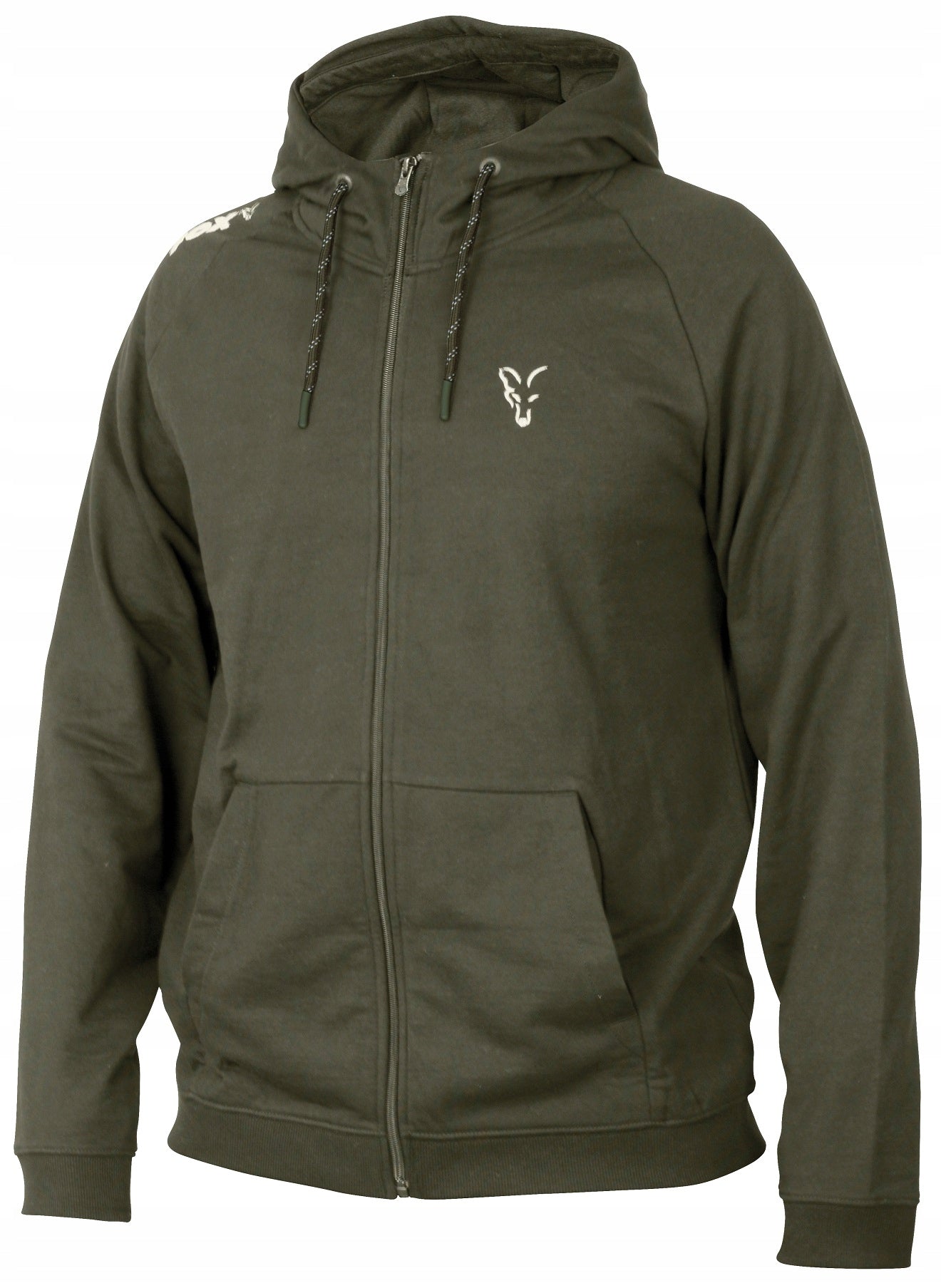 FOX COLLECTION GREEN & SILVER LIGHTWEIGHT HOODIE S Brand Fox