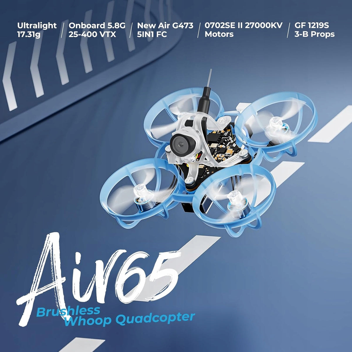 FPV 65MM BRUSHLESS ULTRALIGHT RACING DRONE Packaging status original
