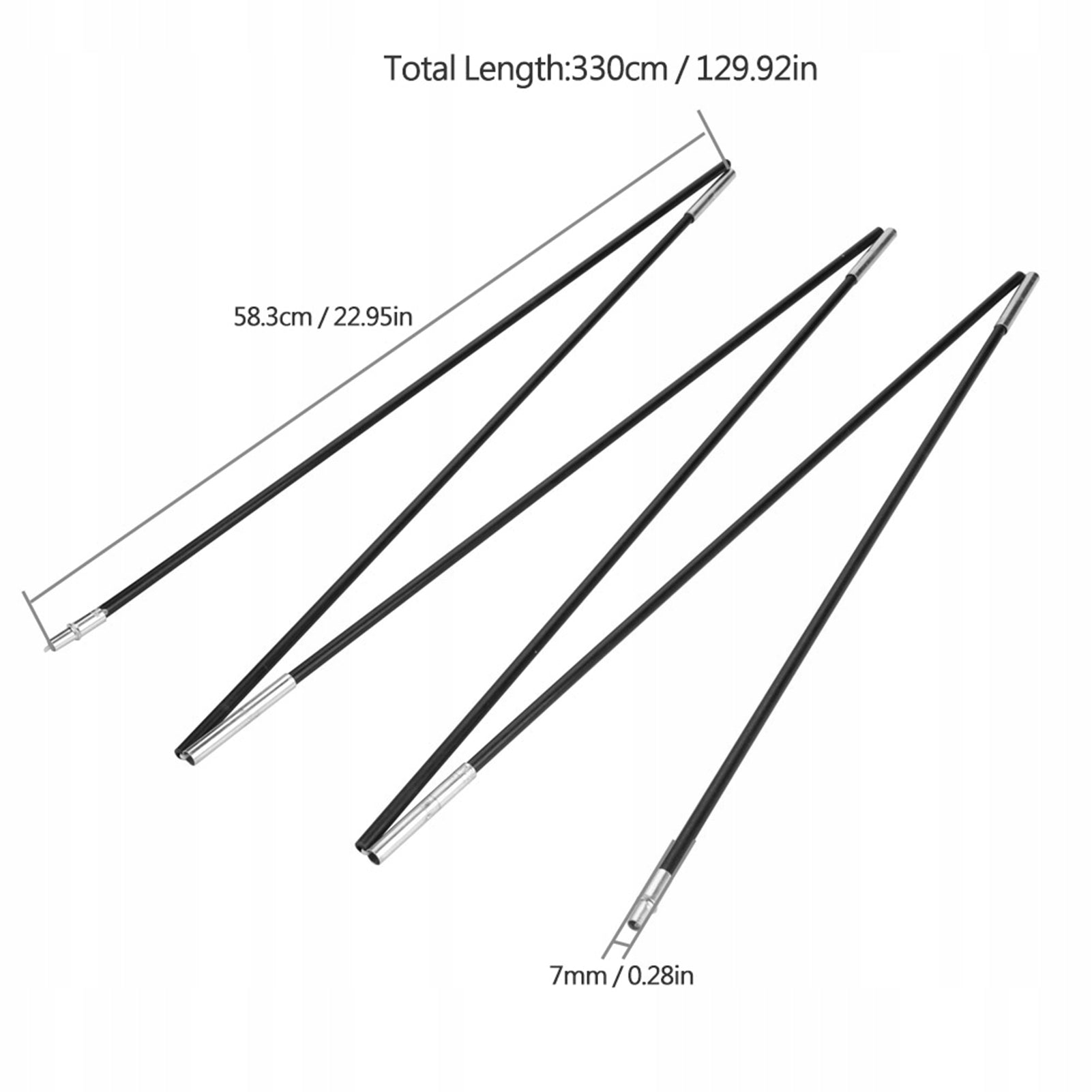 FRAME HEADBAND FOR TENT MOSQUITO NETS 7mm 330cm Brand no brand