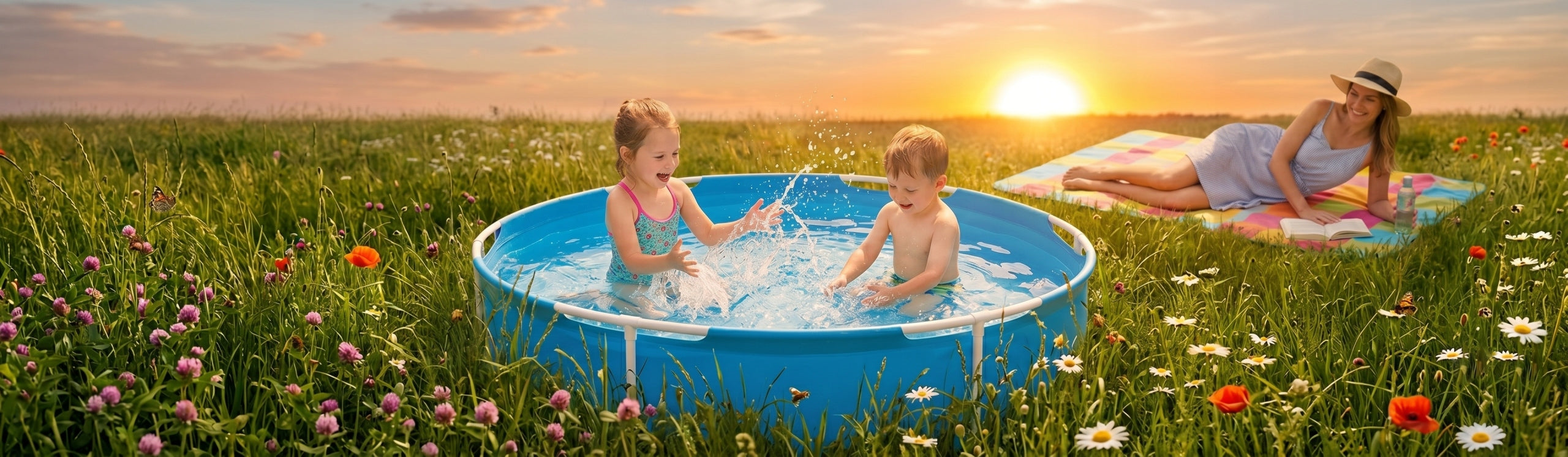 FRAME POOL BESTWAY ROUND GARDEN 152 x 38cm CHILDREN PADDLING POOL Length 152 cm