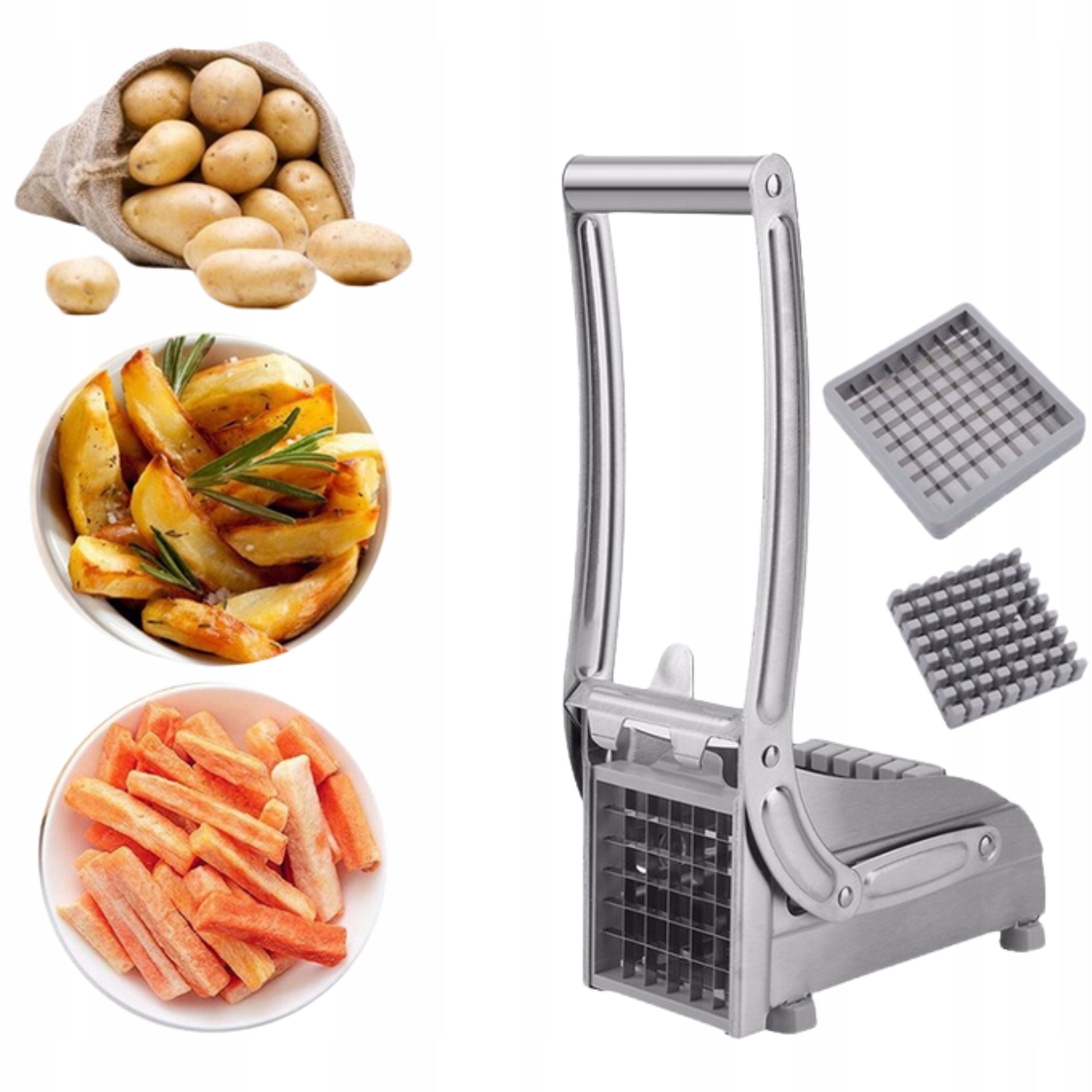 FRENCH FRIES SLICER POTATO MACHINE LARGE LEGS SOLID Packaging status original