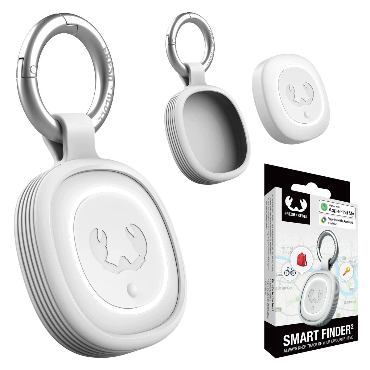 FRESH N REBEL LOCATOR SMART FINDER TAG 2 WITH APPLE FIND MY AND ANDR SUPPORT