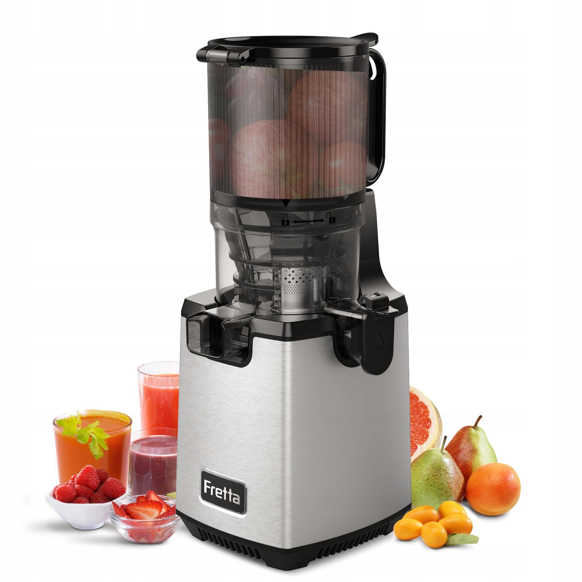 FRETTA Slow Rotation Vegetable and Fruit Juicer 250W BPA Free