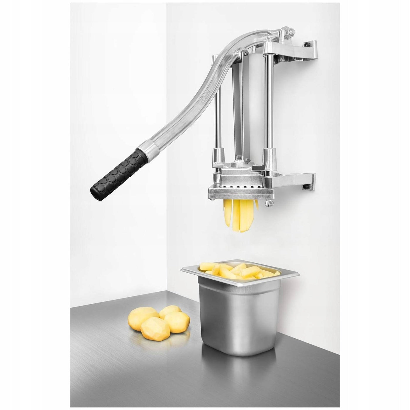 FRIES SLICER VARIOUS KNIVES METAL THICKNESS Dominant color silver/gray