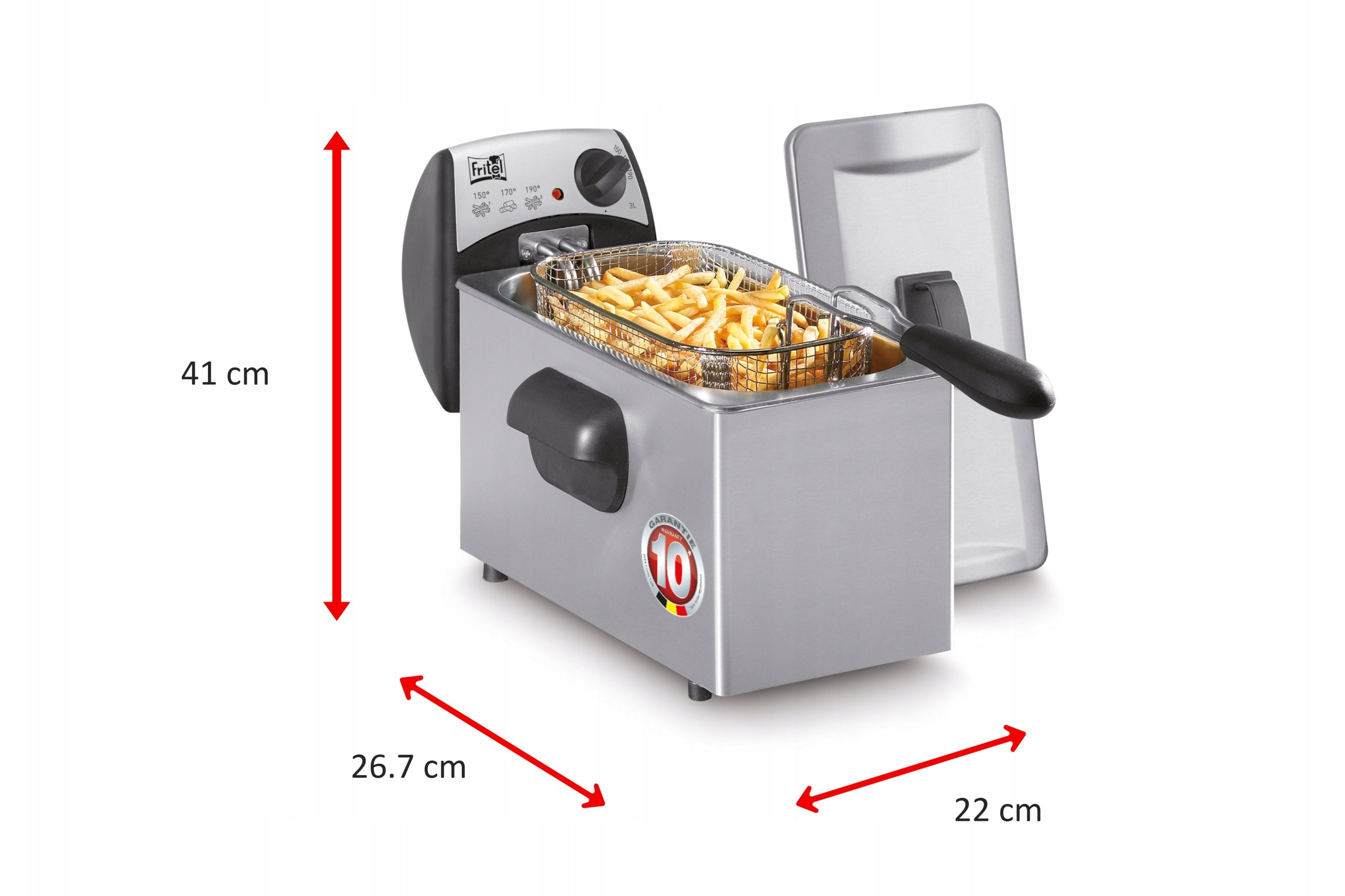 FRITEL FR1355 air fryer, oil fryer 3L 2200W traditional Manufacturer code FR1355