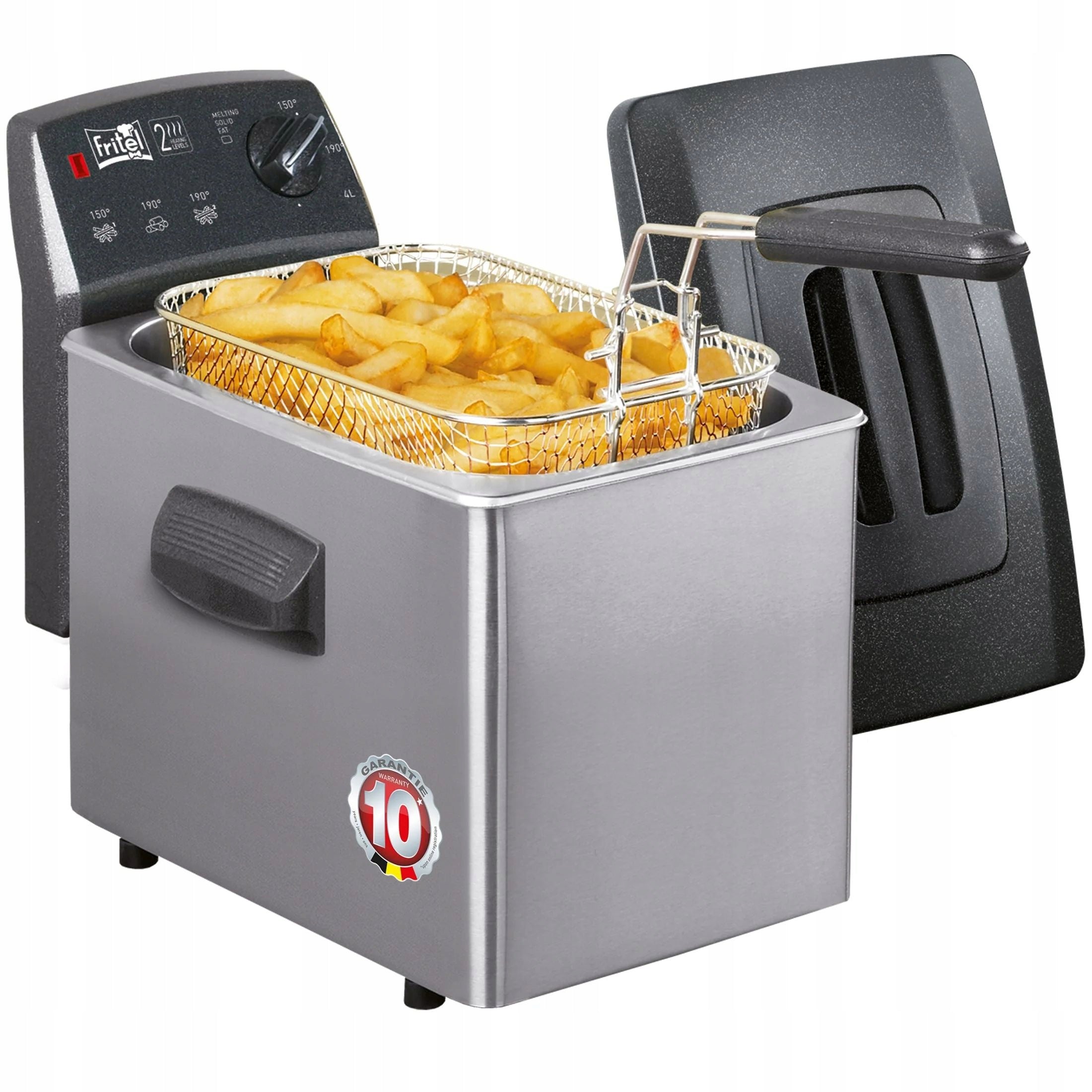 FRITEL SF 4049 traditional air fryer Turbo 2L 1800W Cool Zone silver