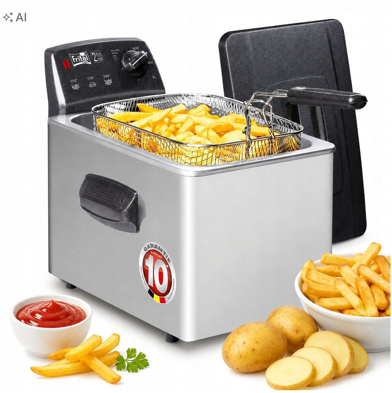 FRITEL TURBO SF4551 air fryer, oil fryer 5L 3000W