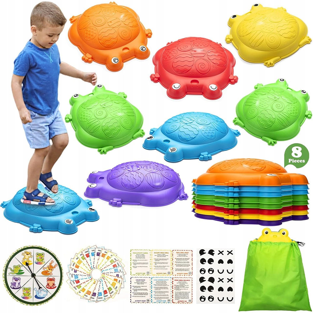 FROG BALANCE STONES FOR CHILDREN WITH NON-SLIP DISTRIBUTOR WITHOUT BPA