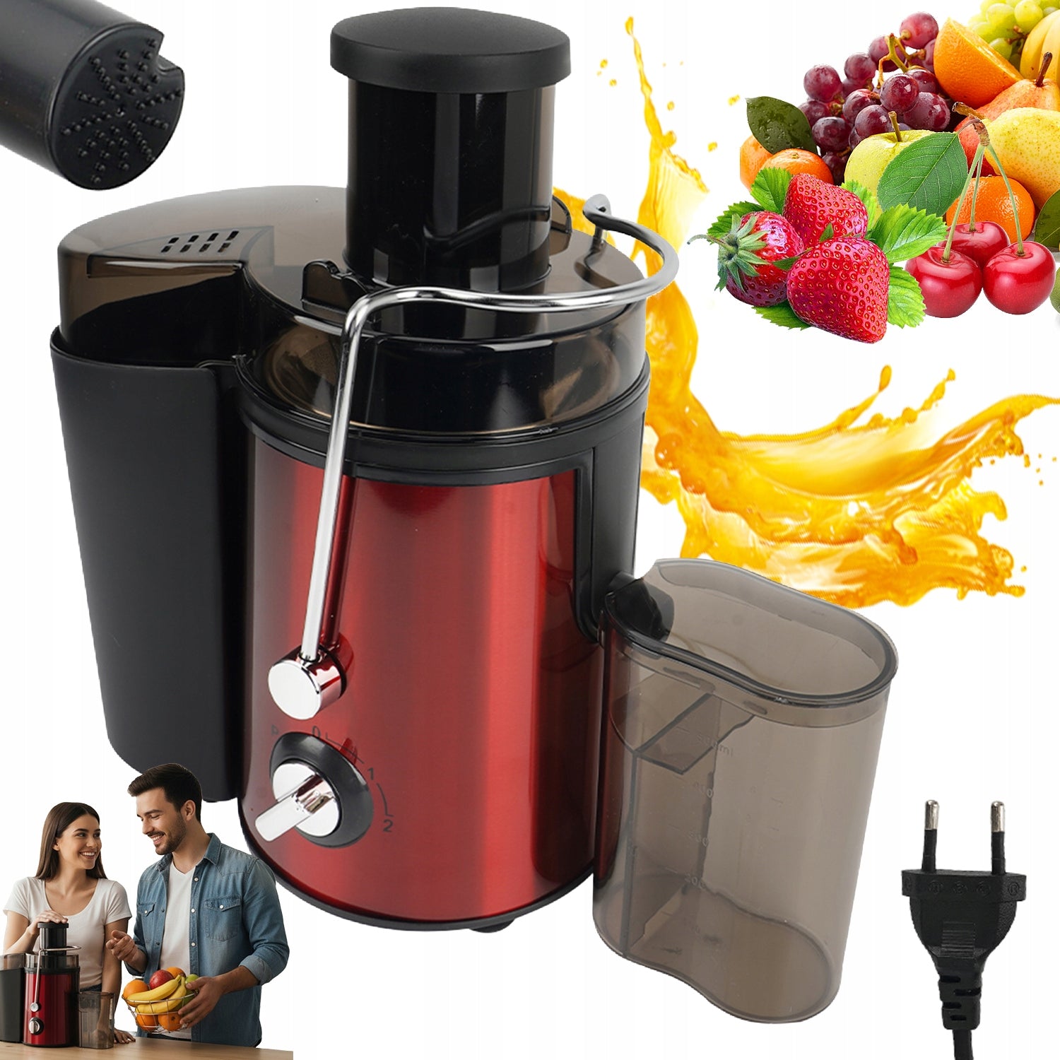 FRUIT AND VEGETABLE JUICER 1000ML ELECTRIC HIGH SPEED 1000W