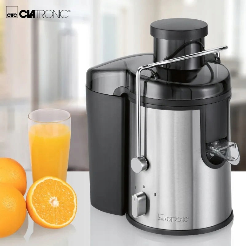 FRUIT AND VEGETABLE JUICER CLATRONIC LARGE INLET EASY CLEANING 400W Manufacturer code AE 3666