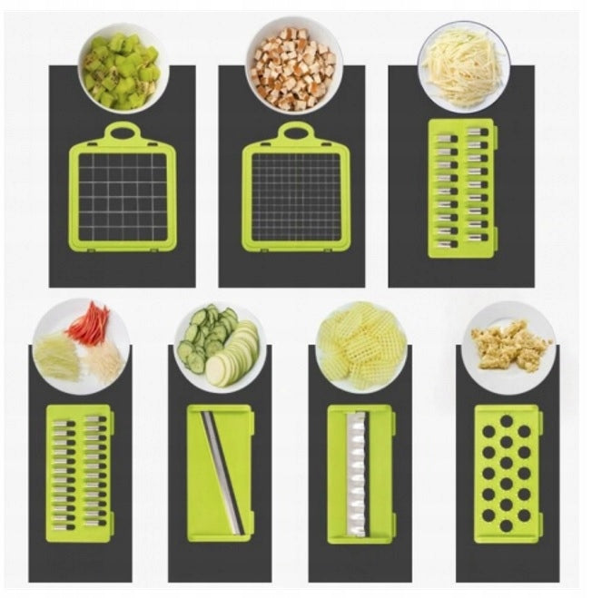 FRUIT VEGETABLE SLICER HAND SLICER MULTIFUNCTIONAL SET XXL EAN (GTIN) 5905999031637