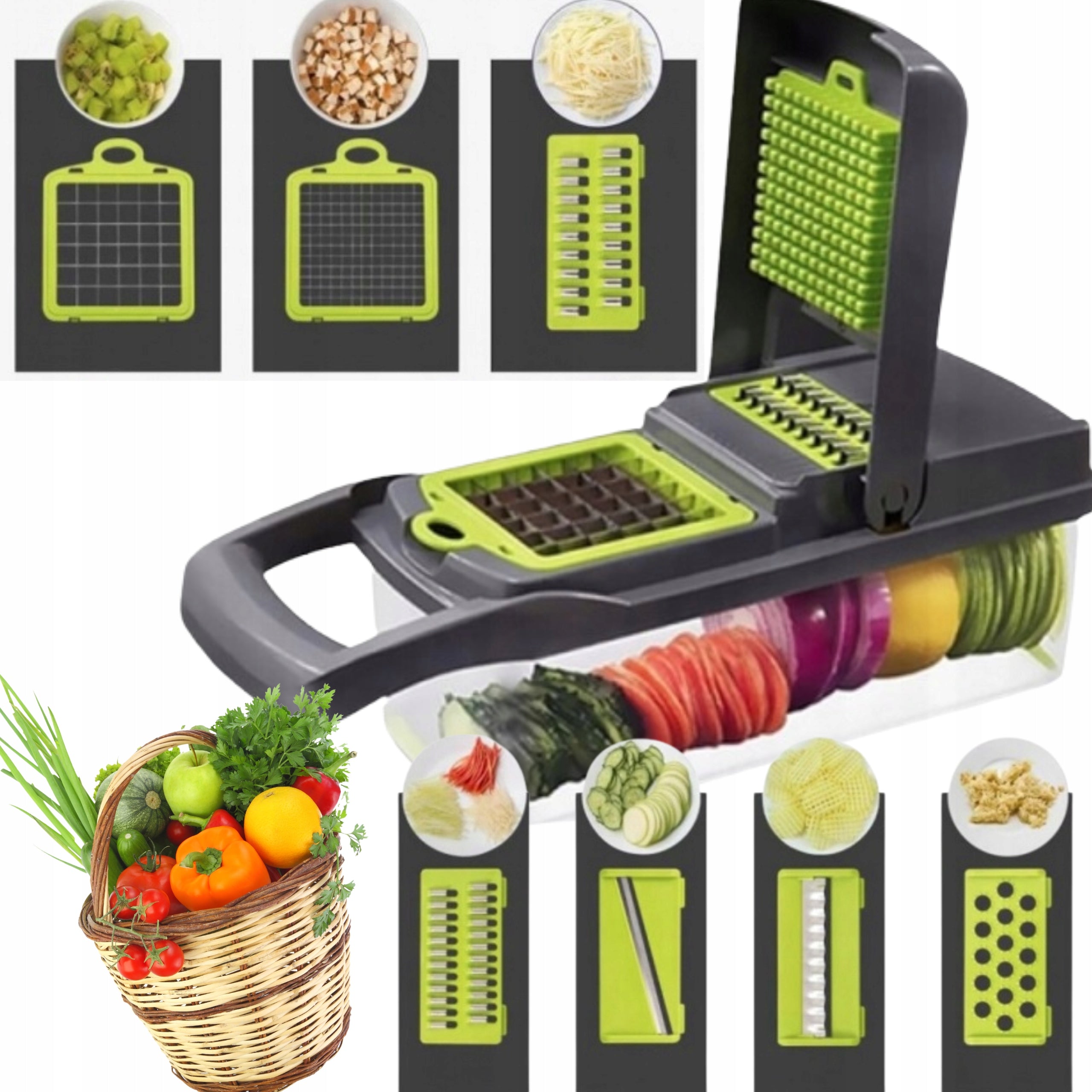 FRUIT VEGETABLE SLICER HAND SLICER MULTIFUNCTIONAL SET XXL