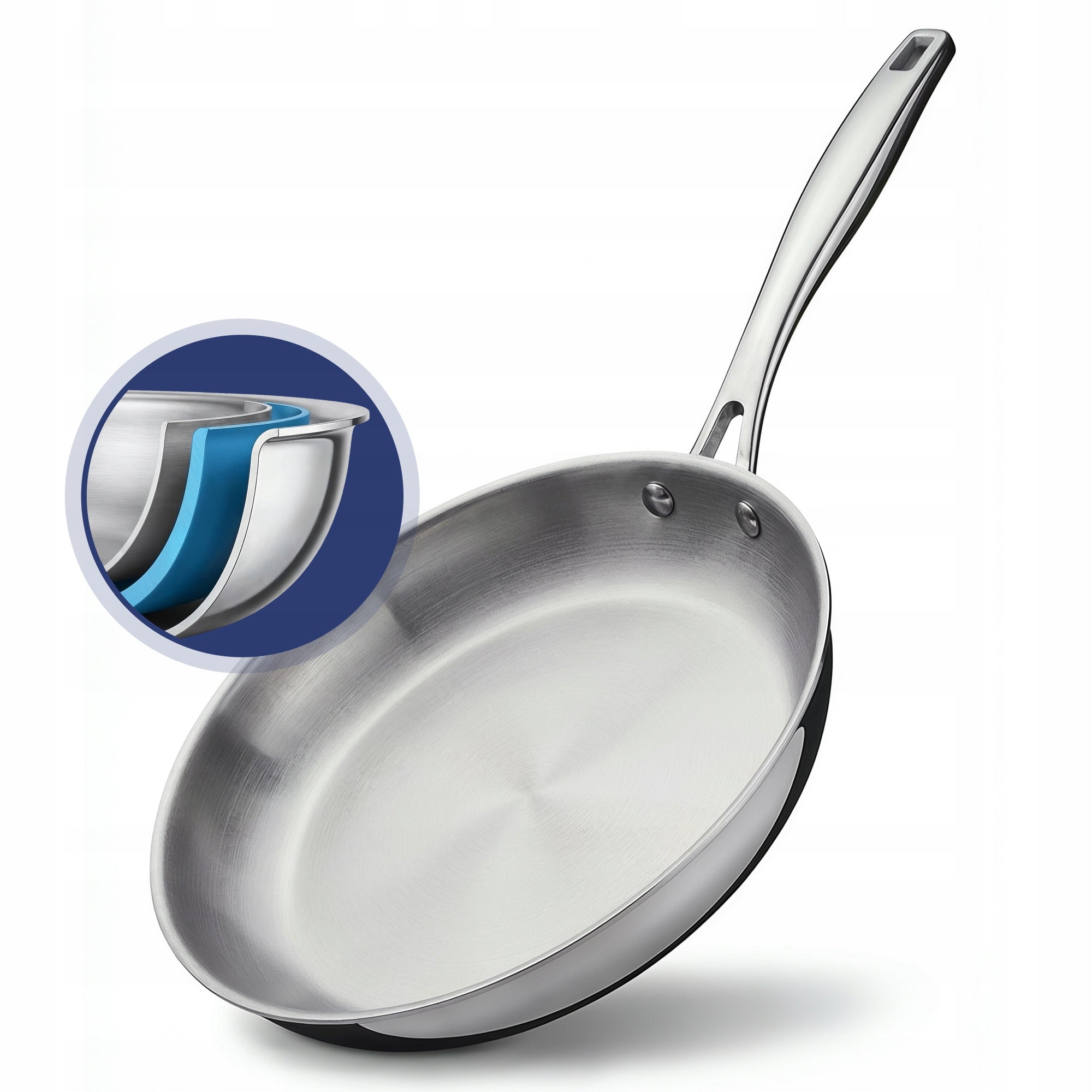 FRYING PAN Tramontina Grano 20 cm 1.2 L – tri-ply stainless steel