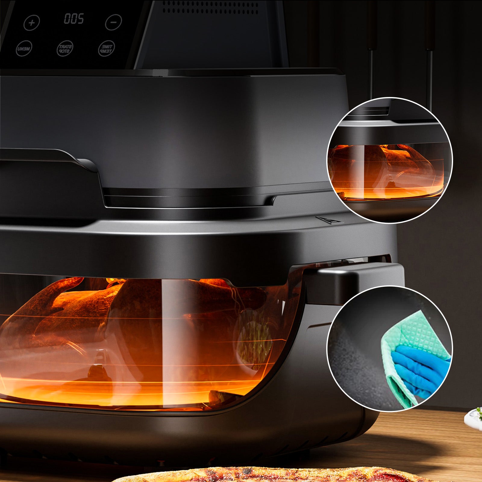 FRYTKOWNICA BEZTŁUSZCZOWA AIR FRYER FRYTOWNICA Automatycznie wyłączająca 4L Manufacturer code AF02-BLKGY