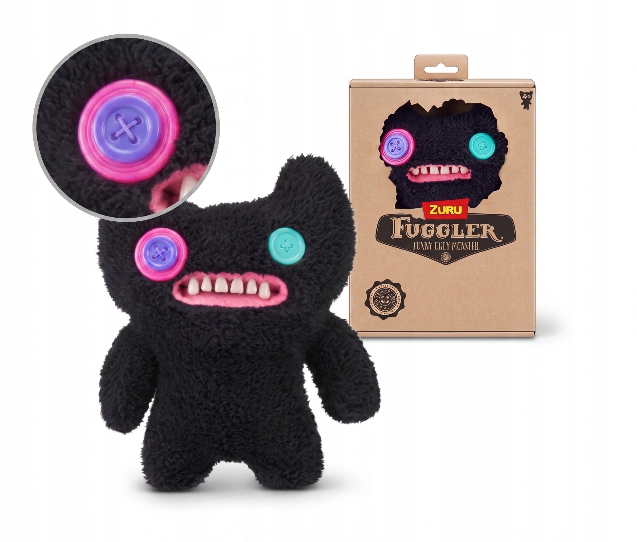 FUGGLER ZURU Funny Ugly Monster CHAOS CREW Plush Toy Monster Teeth