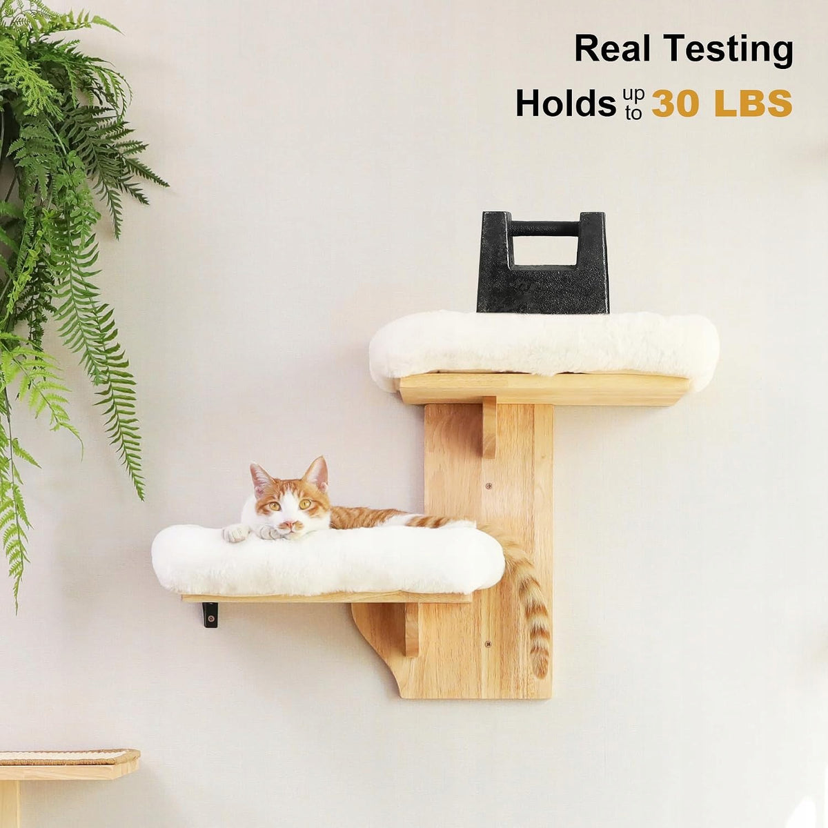 FUKUMARU Wall shelves for cats, 2 platforms Brand no brand