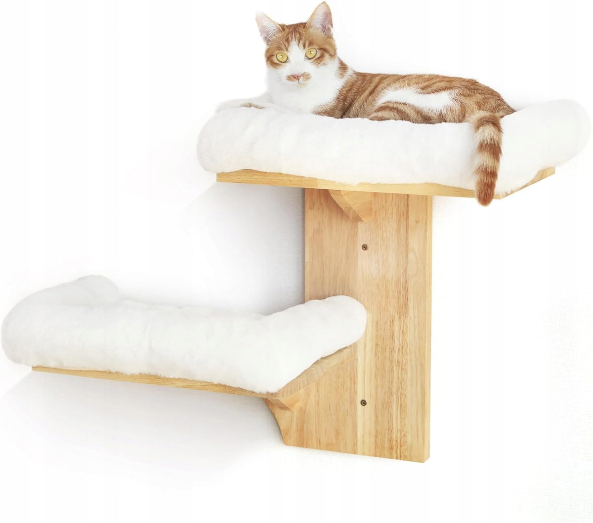 FUKUMARU Wall shelves for cats, 2 platforms