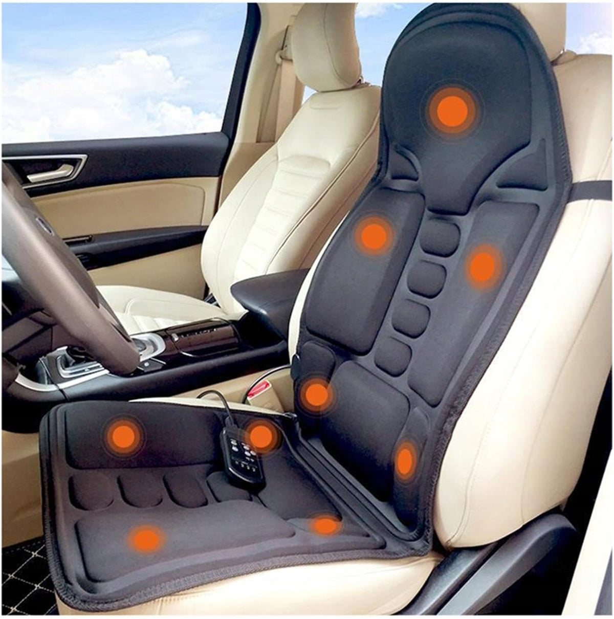 FULL BACK MASSAGER, BACK MASSAGE PILLOW, MASSAGE SEAT Packaging status original