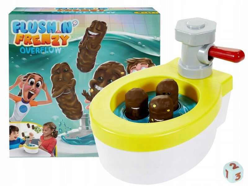 FUN ARCADE GAME CLOGGED TOILET flying poop, game for kids +5