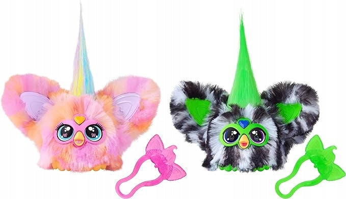 FURBY FURBLETS INTERACTIVE PLUSH TOYS SET OF 2 PACK MAY-MAY AND GREENIE-MEANIE Manufacturer code 5010996247117
