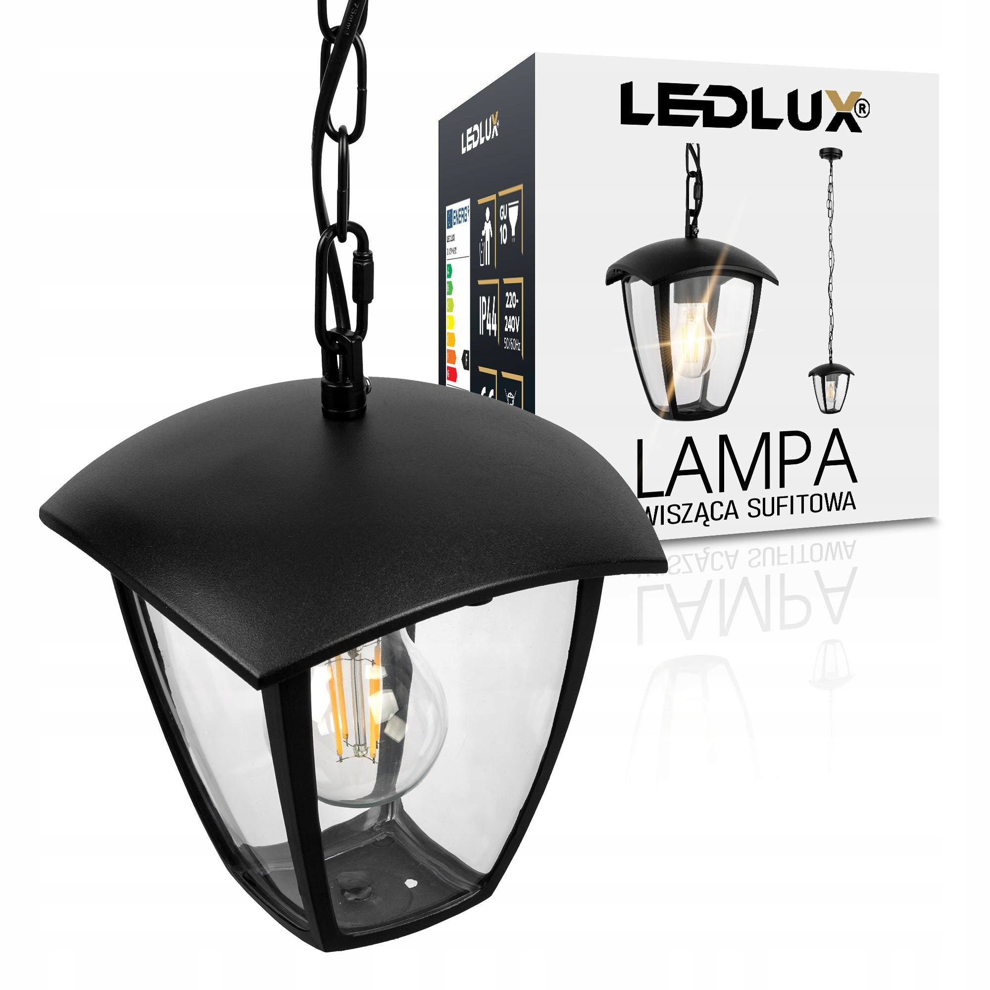 Facade Lamp Hanging LED Garden Wall Lamp LANTERN Modern E27 EAN (GTIN) 5905476778284