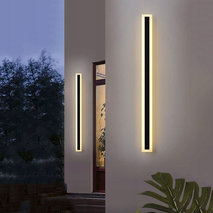 Facade Lamp Wall Lamp LED Strong 150cm 30W IP65 Black Modern Packaging status original
