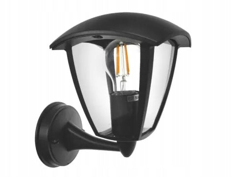 Facade lamp outdoor wall lamp for LED E27 IP44 black