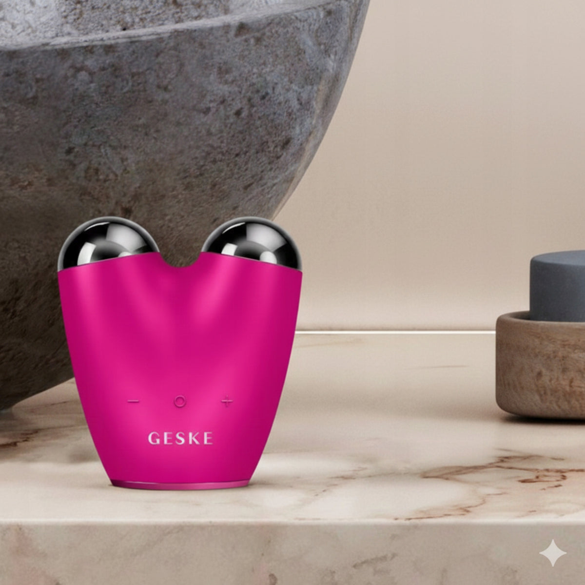 Face Lifting Massager with Microcurrents 6in1 application GESKE pink Manufacturer code GK000015MG01