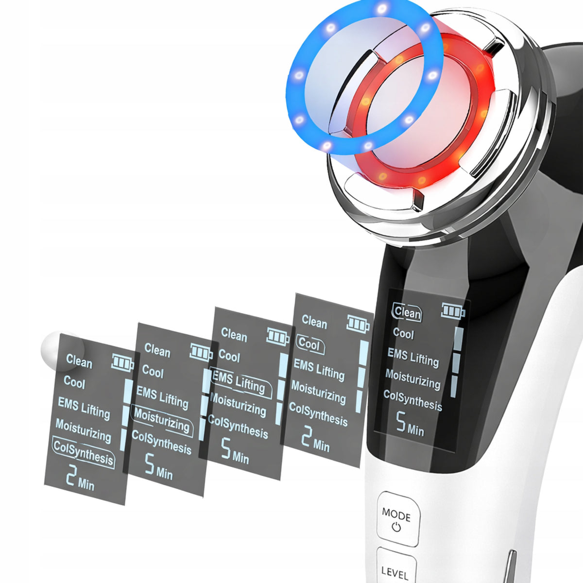 Face Massager EMS Ultrasound Photon Cryotherapy Mesotherapy Lifting 7in1 Packaging status original