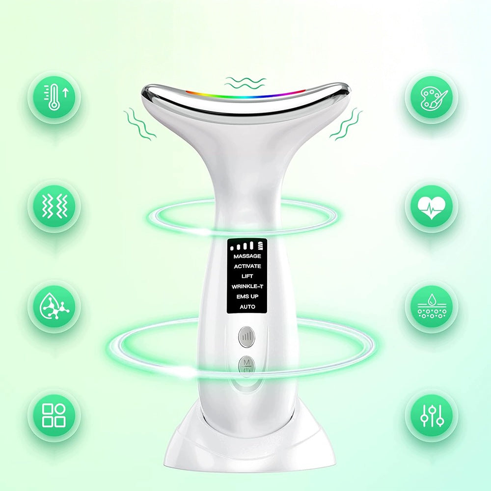 Face Massager Lifting EMS 3in1 Neck Electric Sonic UV Light Brand no brand