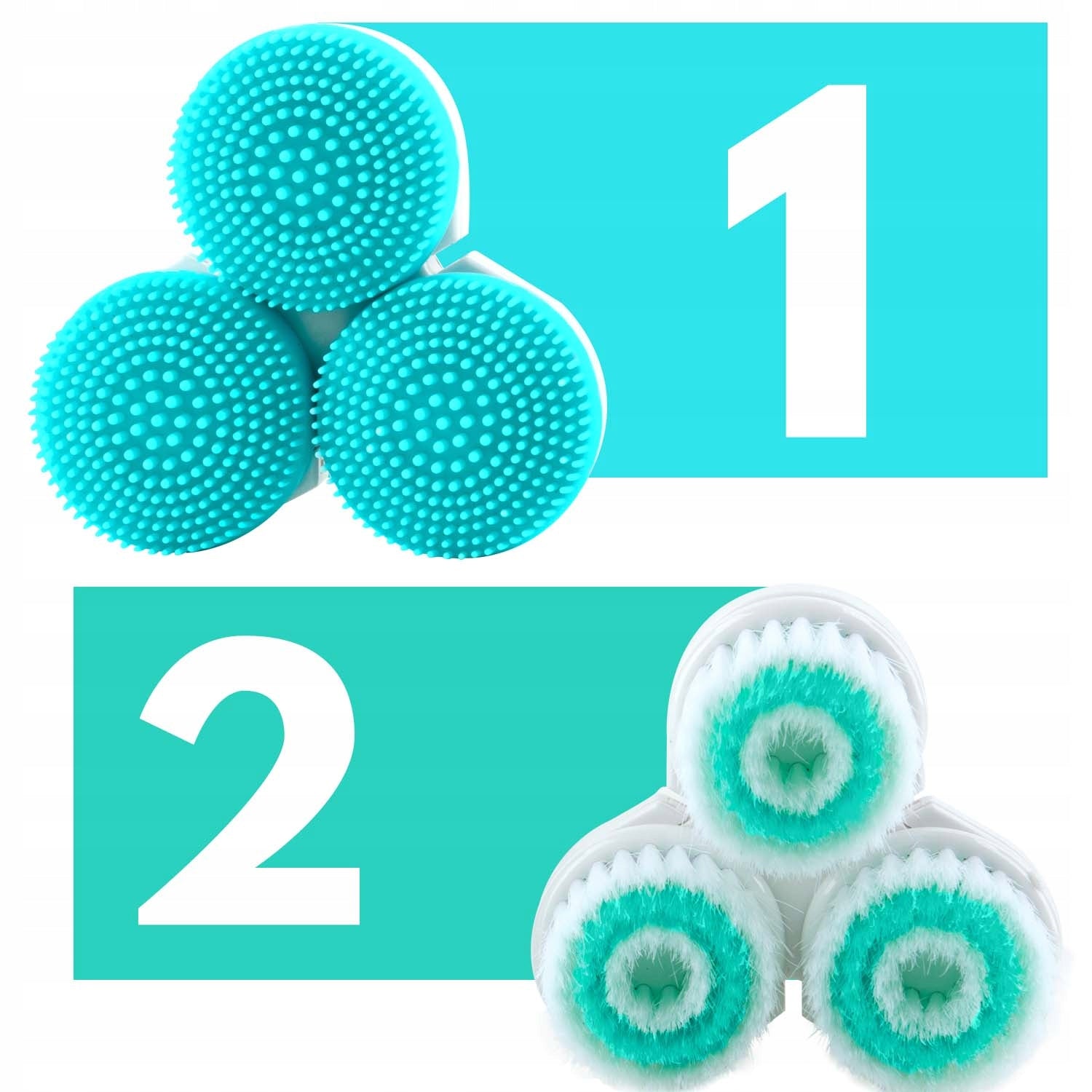 Face Wash Brush Sonic Rotating Face Massager 3in1 Brand Renew Force