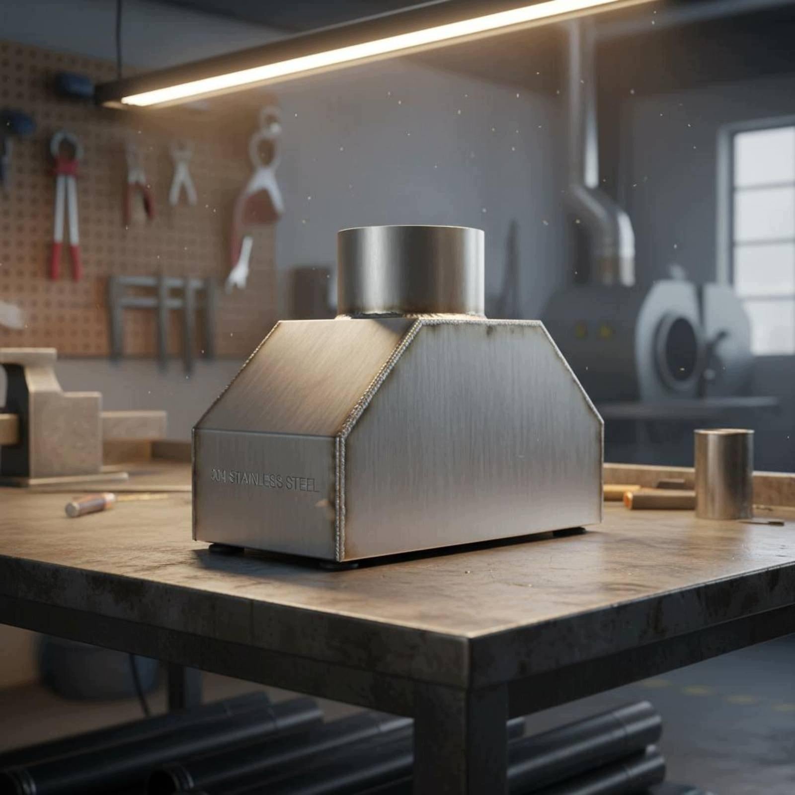 Factory Ventilation Smoke Collector Stainless Steel Fume Hood Industrial Packaging status original