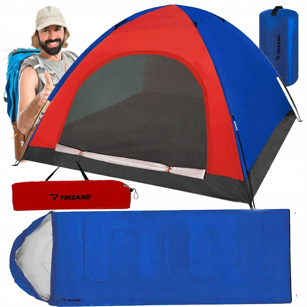 Family 4-Person IGLO 190x190 + SLEEPING BAG duvet MUMMY
