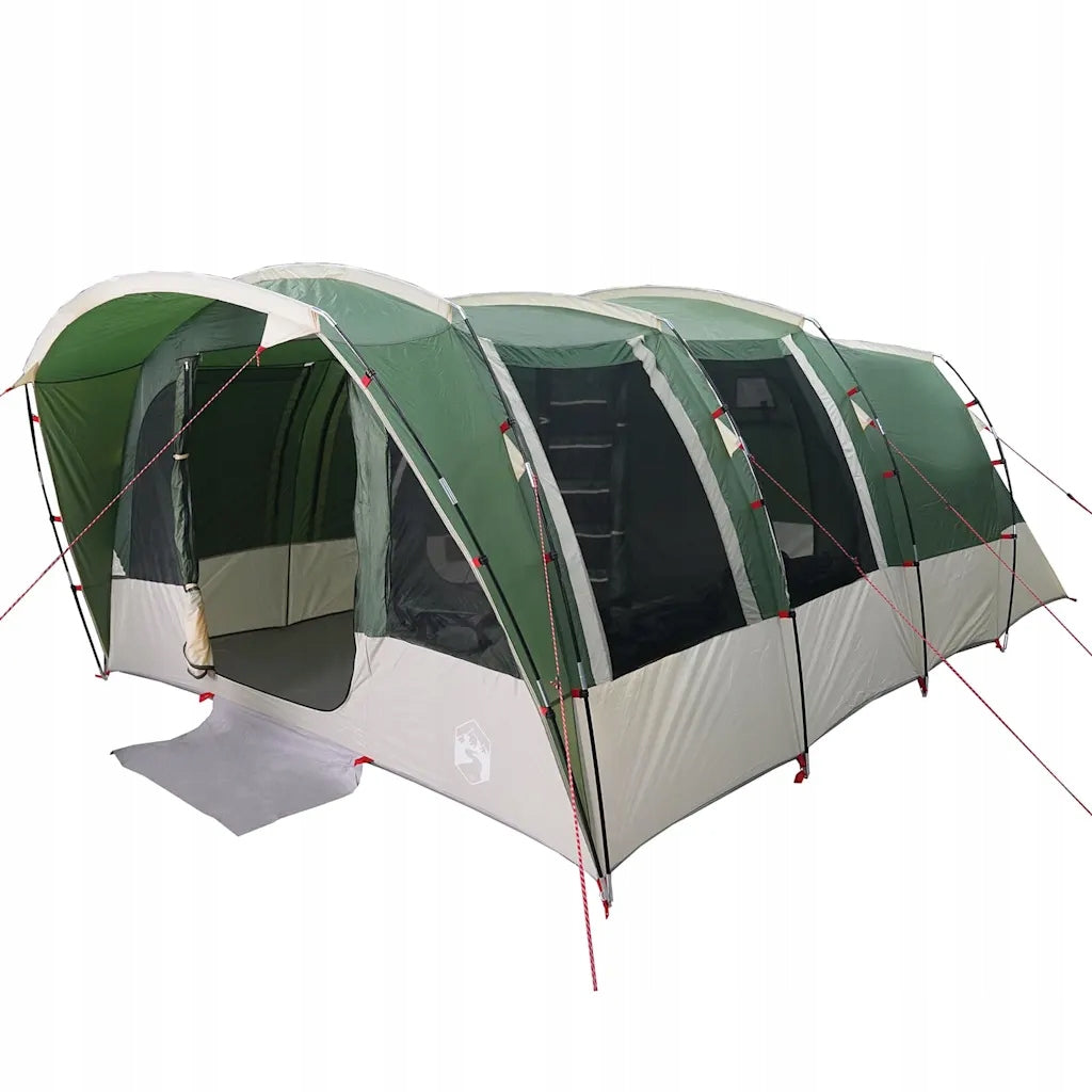 Family Tent, 8-Person, Tunnel, Green, Waterproof Brand no brand