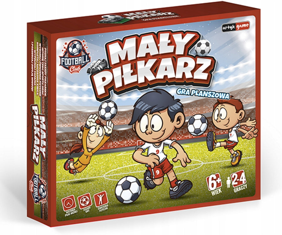 Family board game for boy small football player educational football 6+ Manufacturer code Piłkarz