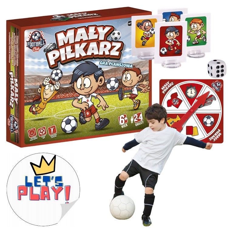 Family board game for boy small football player educational football 6+ Packaging status original