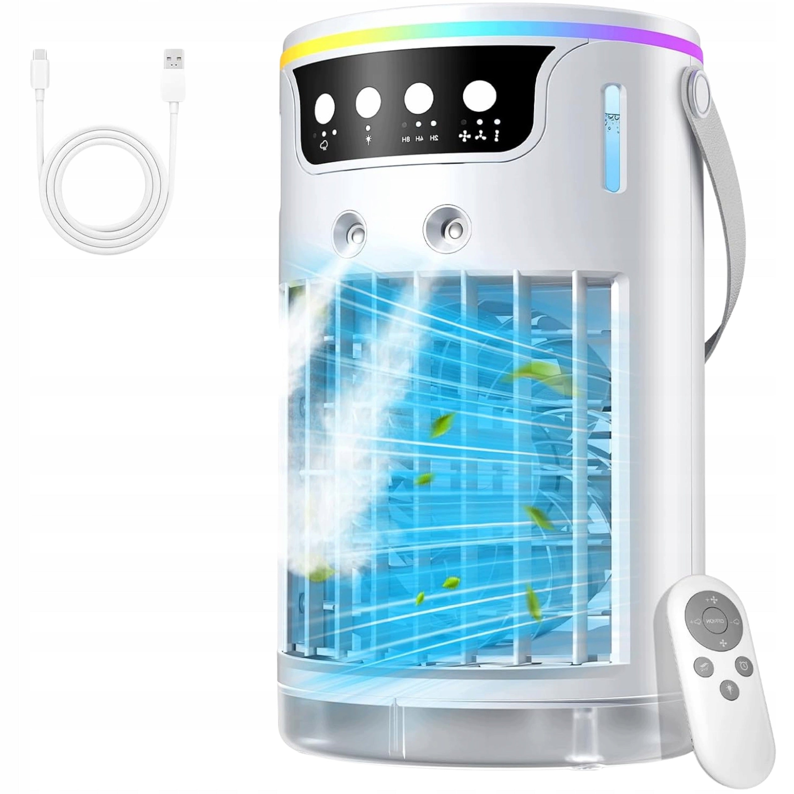 Fan Air Conditioner USB 4in1 with Mist Tank 1,2L TT-20 Portable