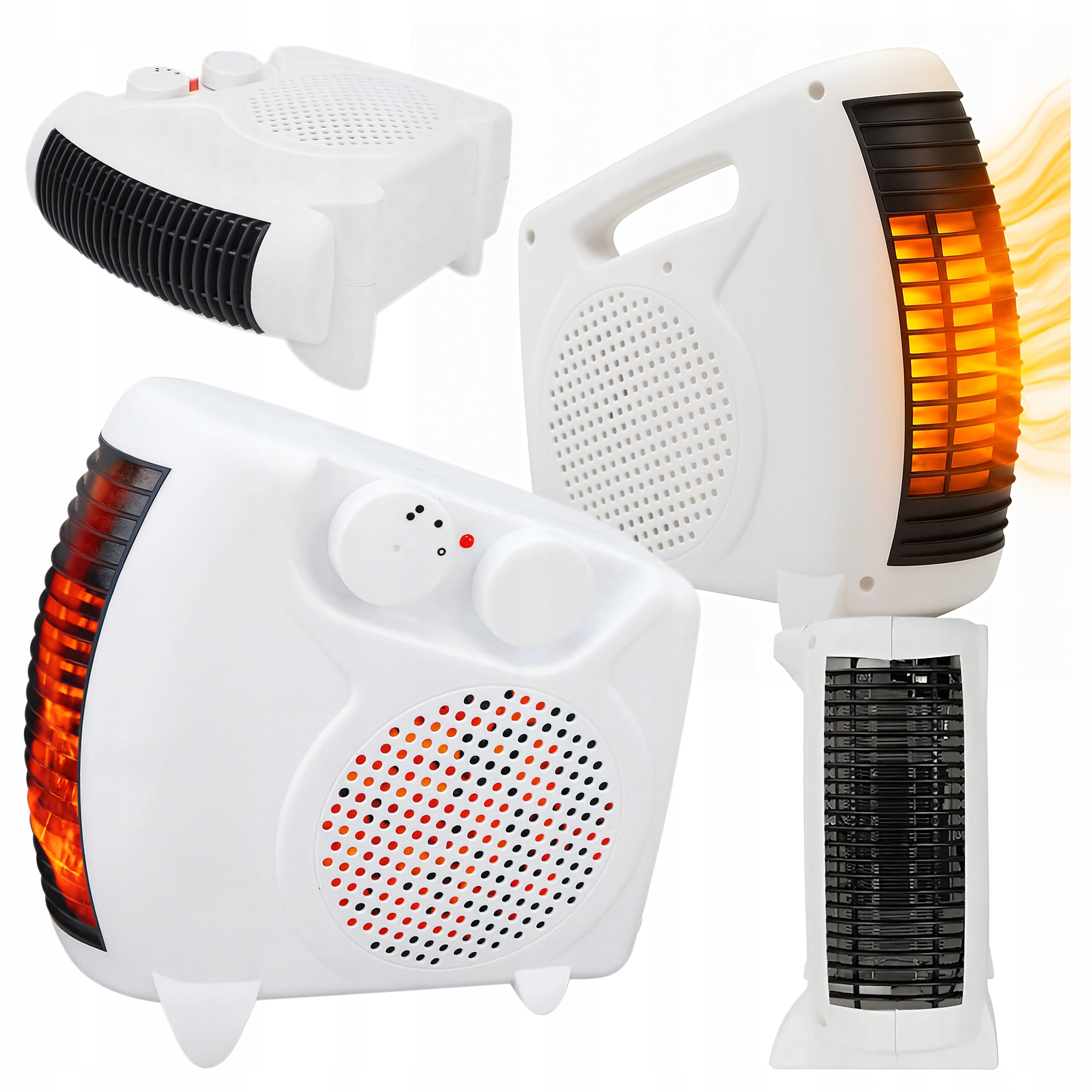 Fan Portable Farelka Electric Heater Windmill 600W Powerful
