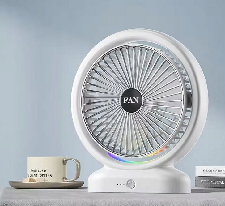 Fan Windmill Desk USB LED Backlight with RGB Rechargeable Battery Brand Lamex