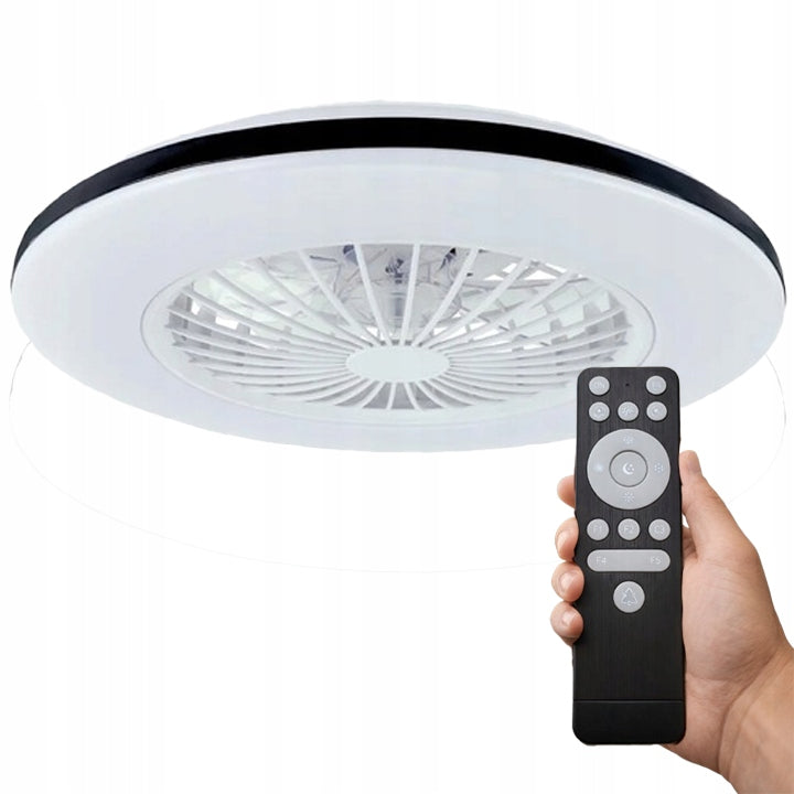 Fan fan ceiling LED lamp 66W CCT color memory remote control 48cm white Packaging status original
