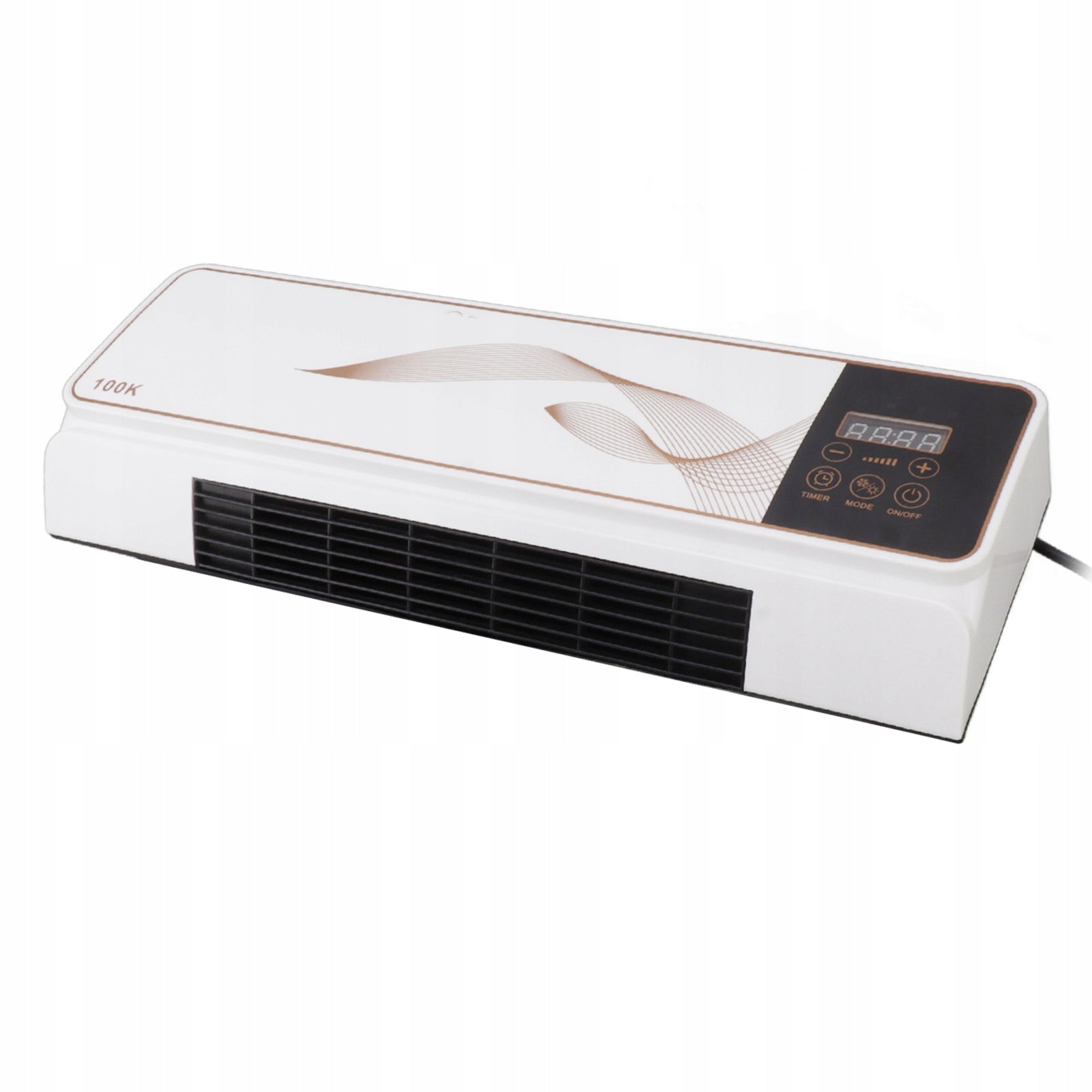 Fan, foot pads Mini wall heater Efficient design k Dominant color multicolor